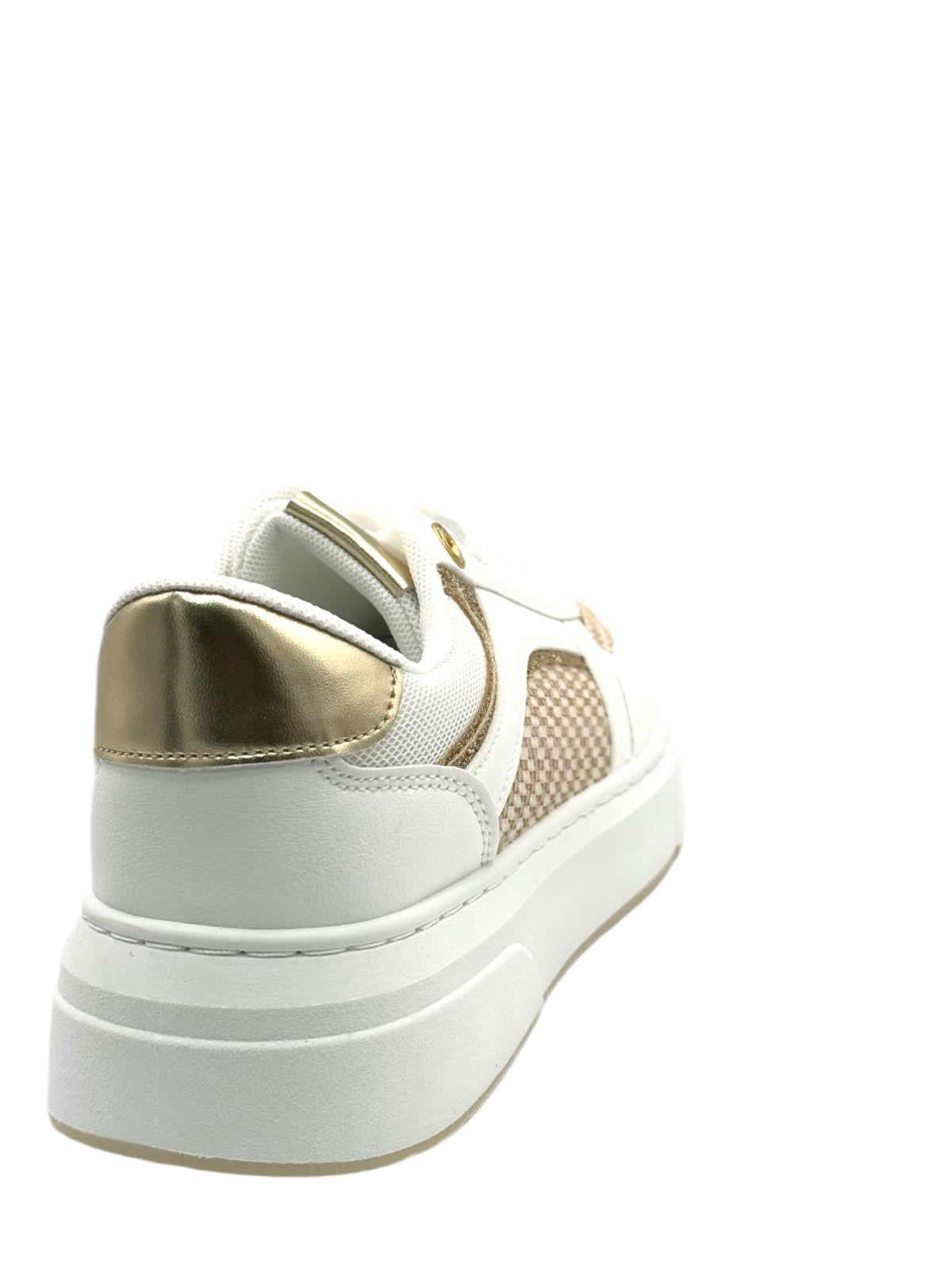 Alessia-sneakers bianca oro