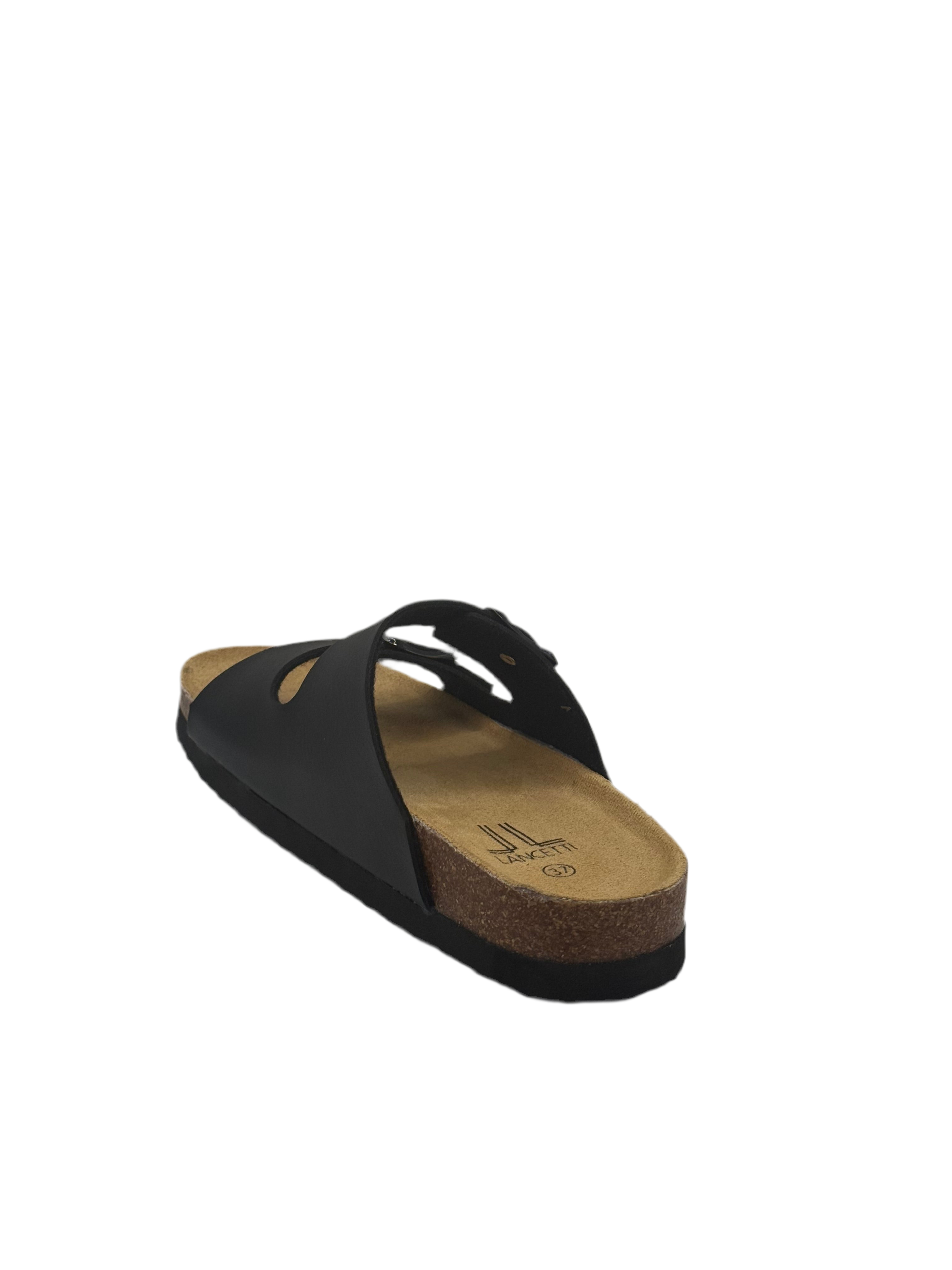 Lancetti_ciabattine basse con doppia fibbia