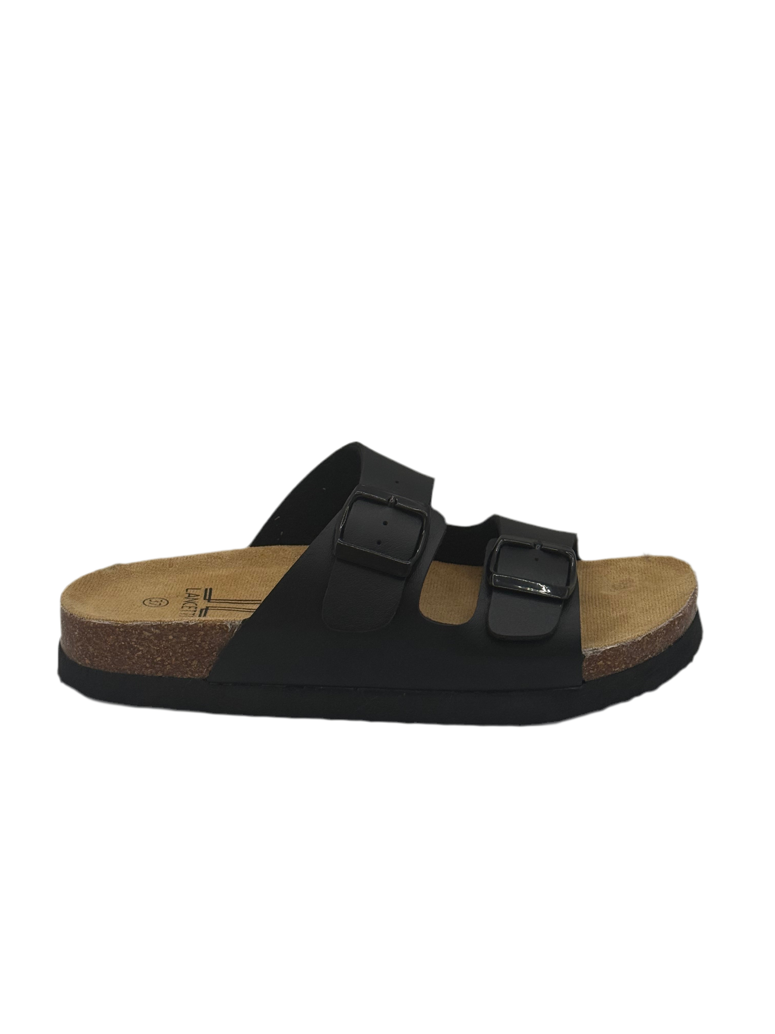 Lancetti_ciabattine basse con doppia fibbia