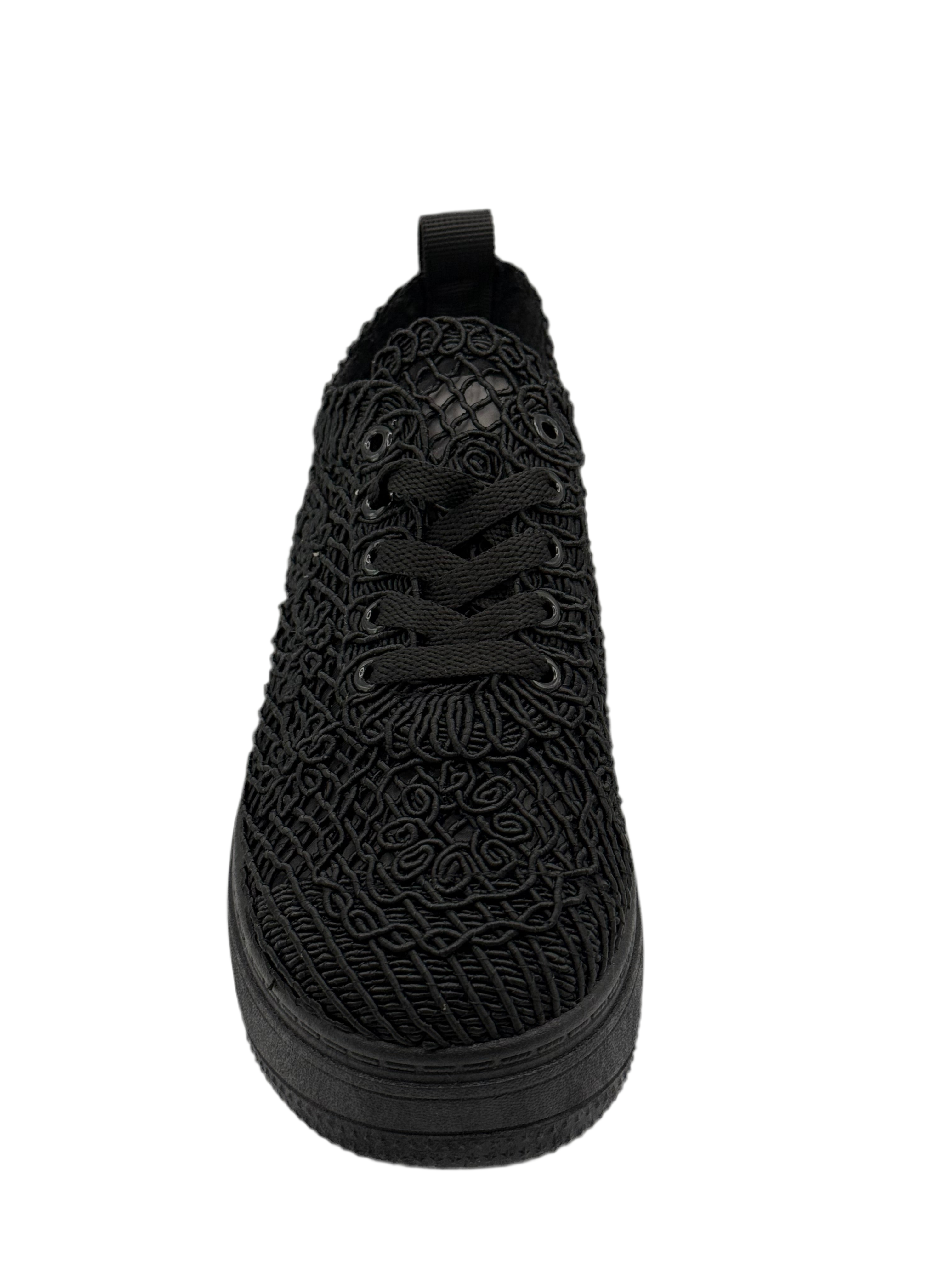 Cristal-sneakers di tela ricamate