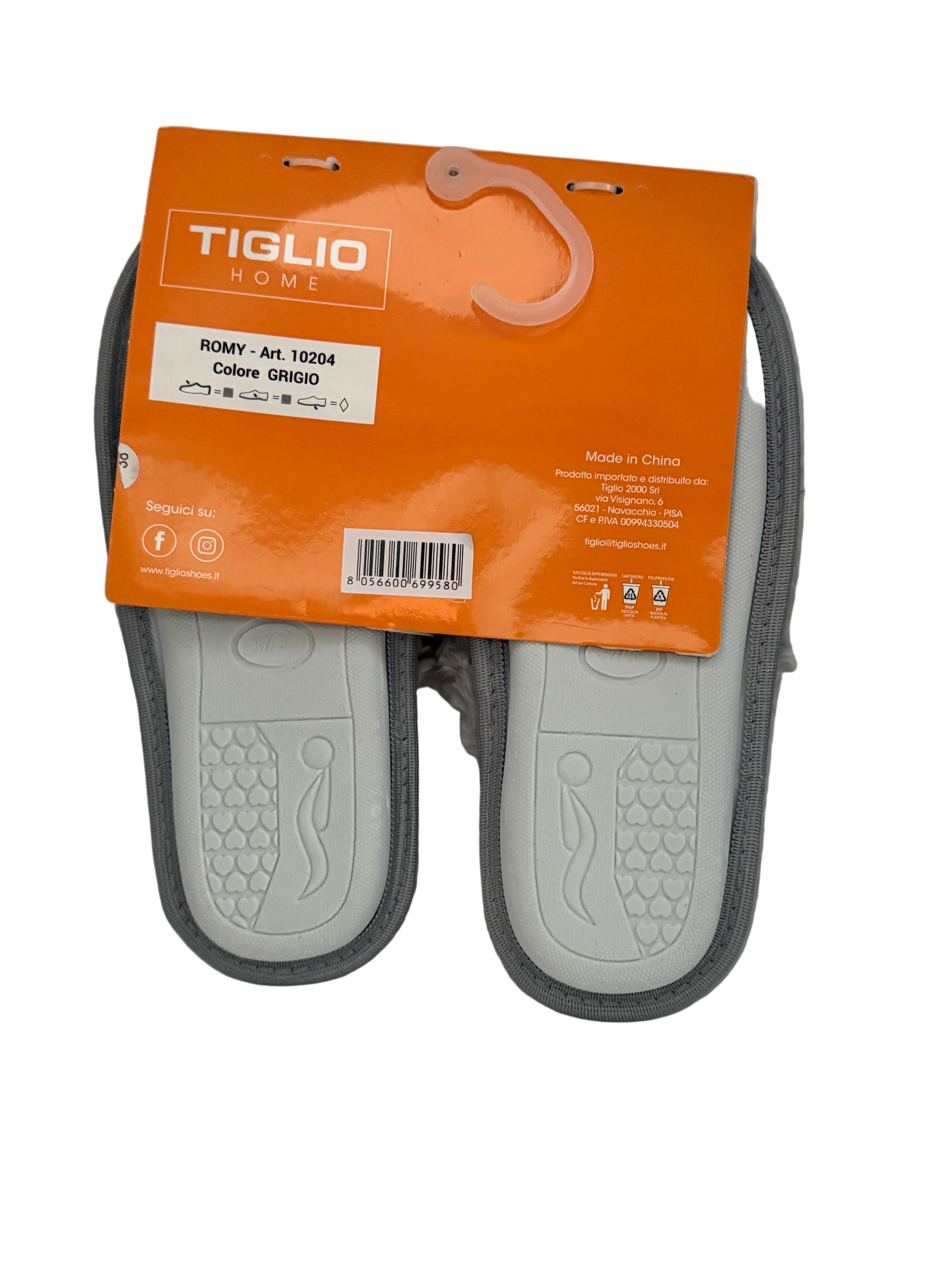 Tiglio_pantofola grigia con fiocco