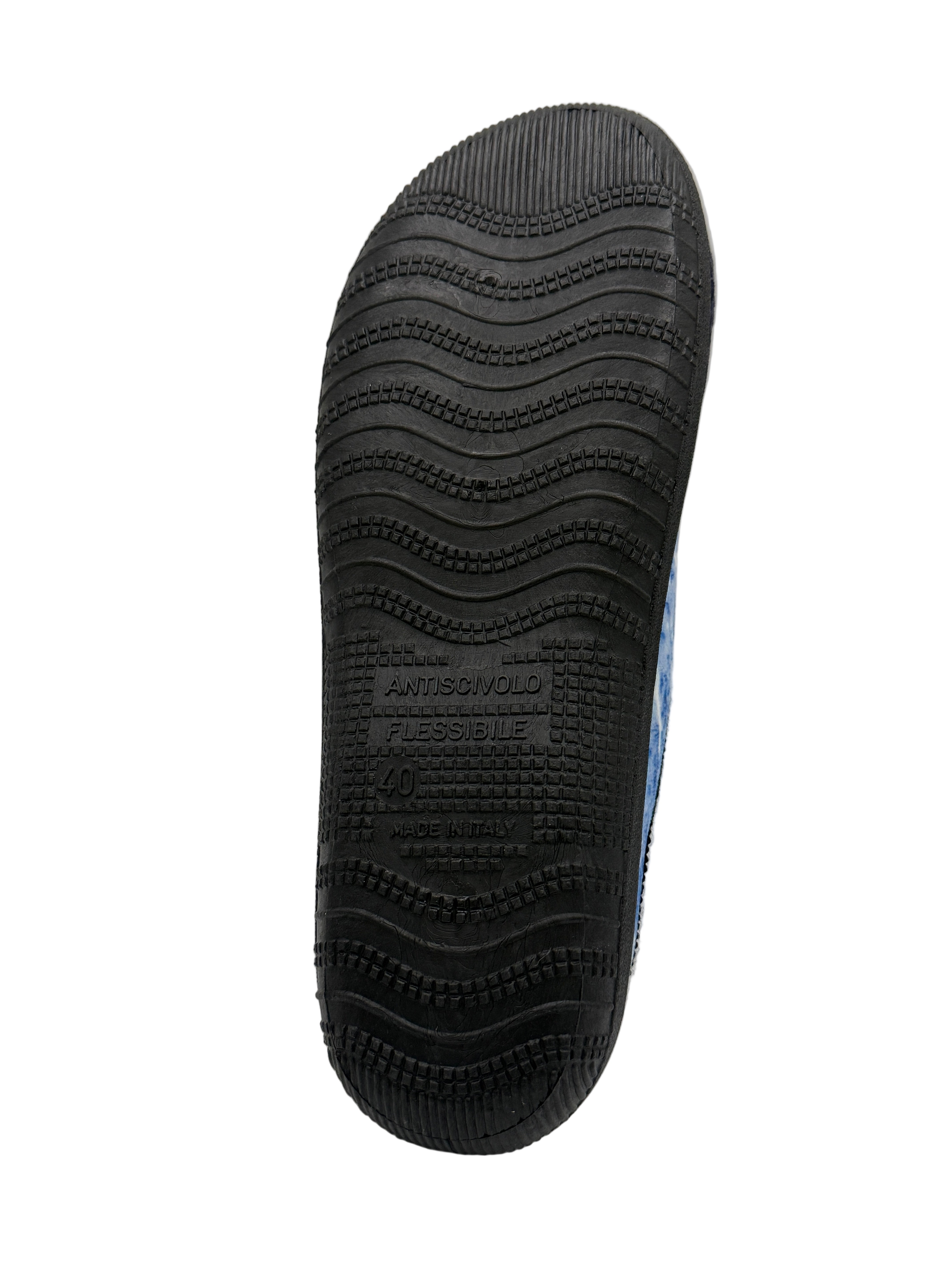 Chiara_pantofola blu stampa orsetto