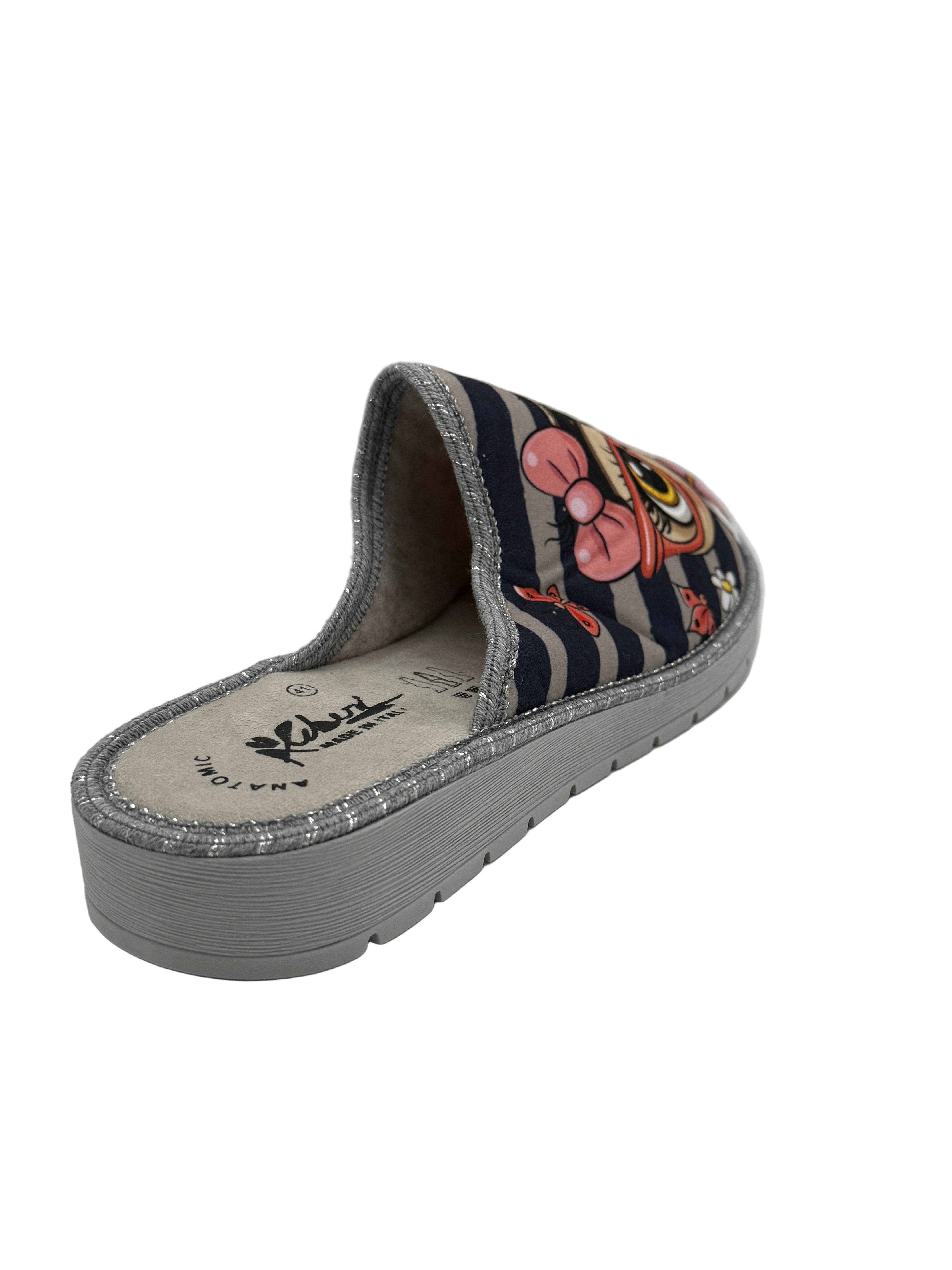 Lucy_pantofola blu e rosa