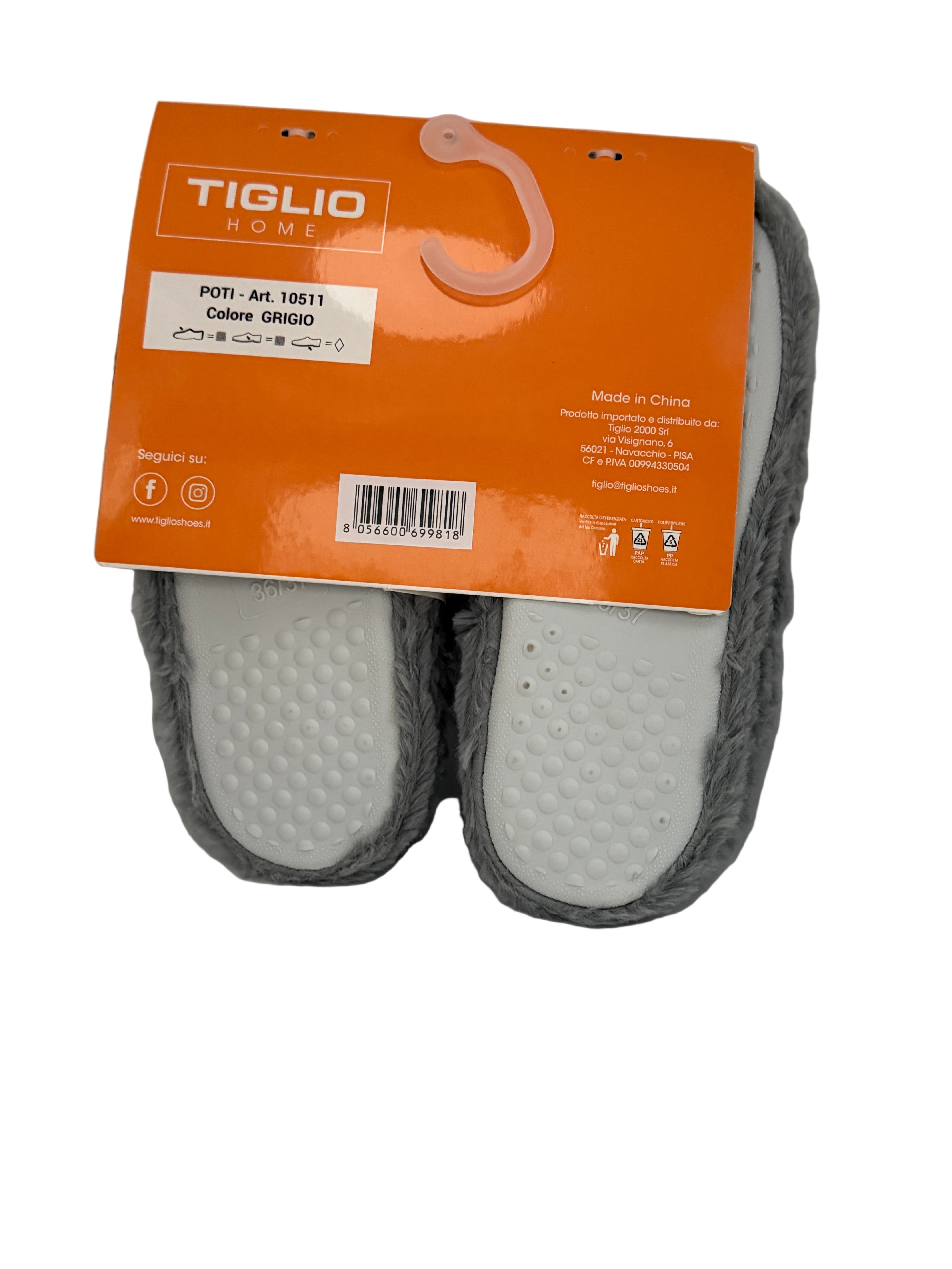 Tiglio_pantofola grigia a scarpetta