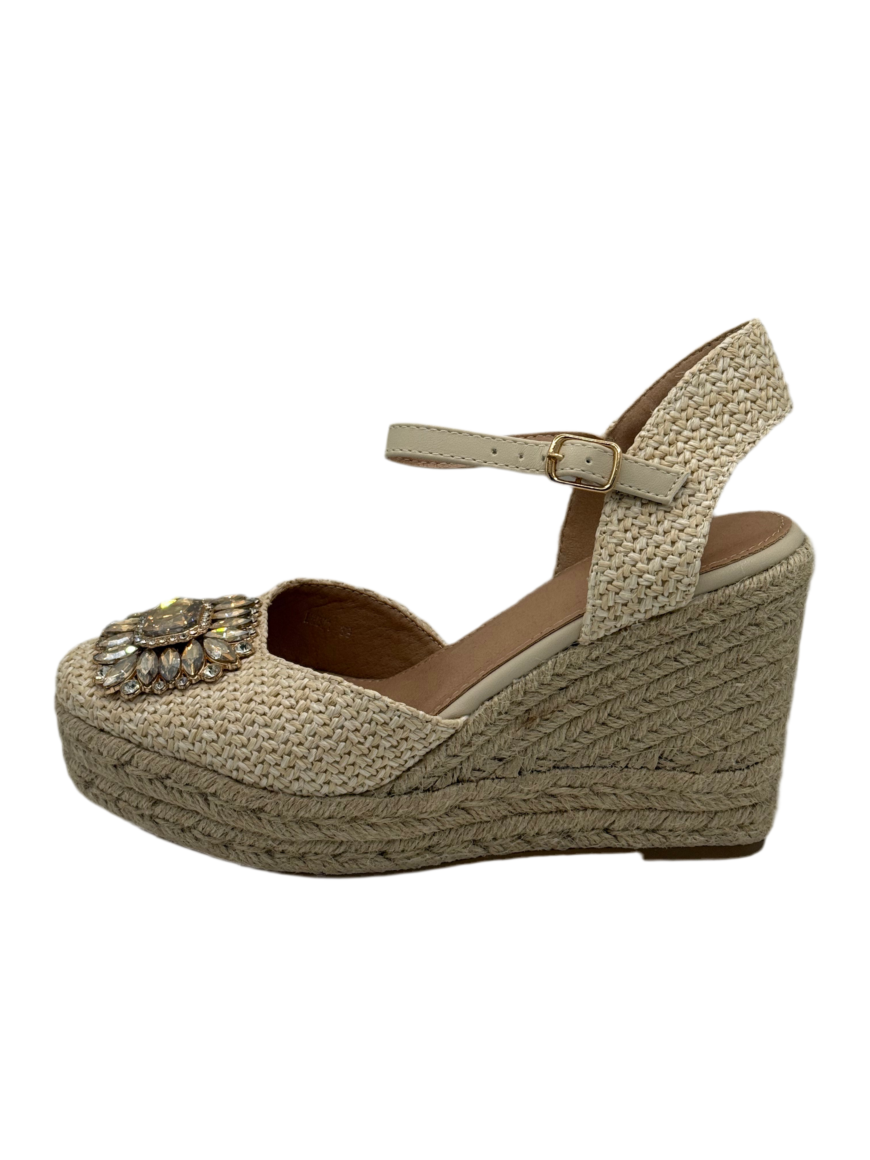 Elodie-sandalo con zeppa