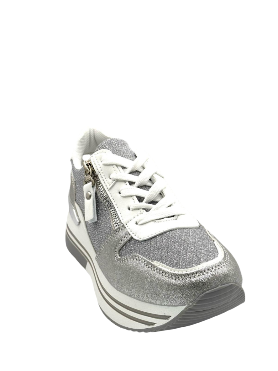Aurora _Sneakers bianco argento
