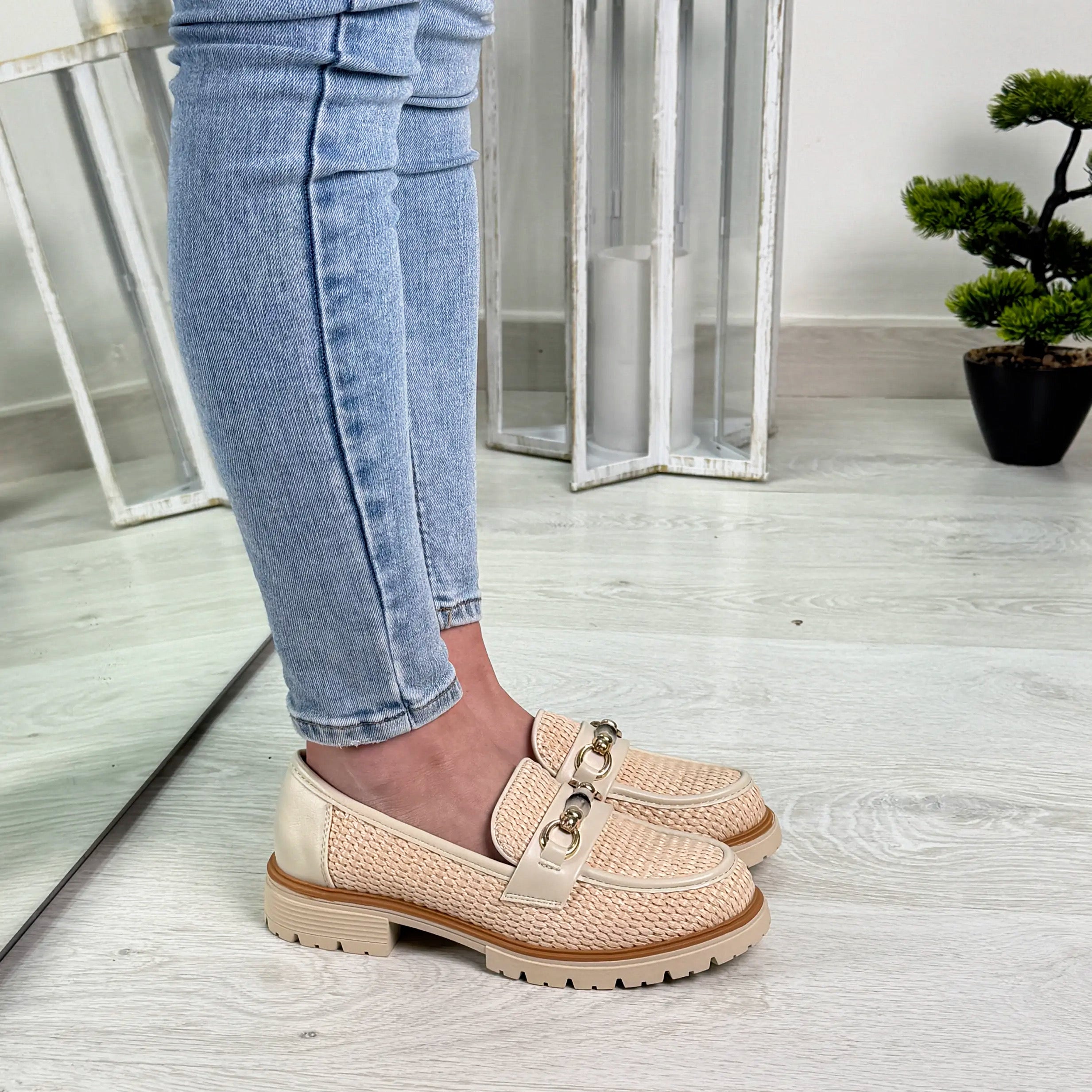Lina mocassino beige