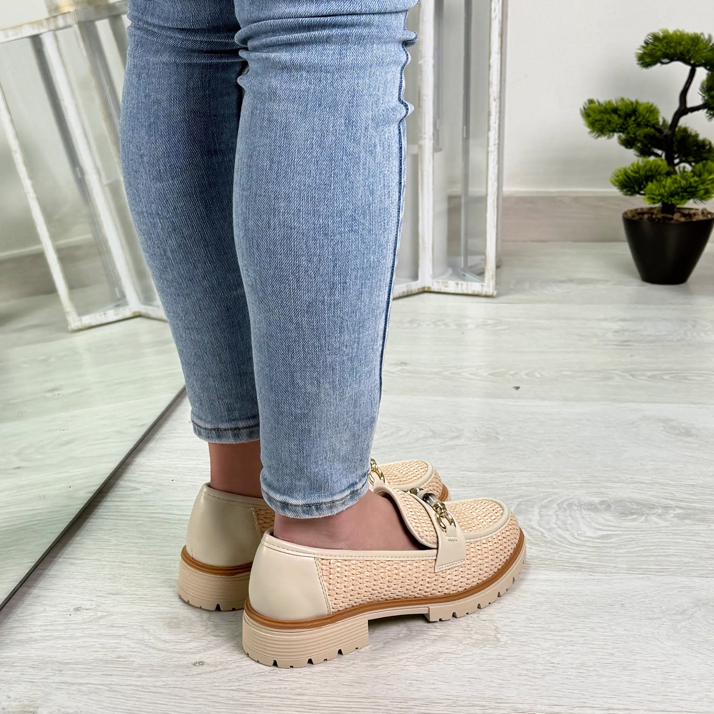 Lina mocassino beige