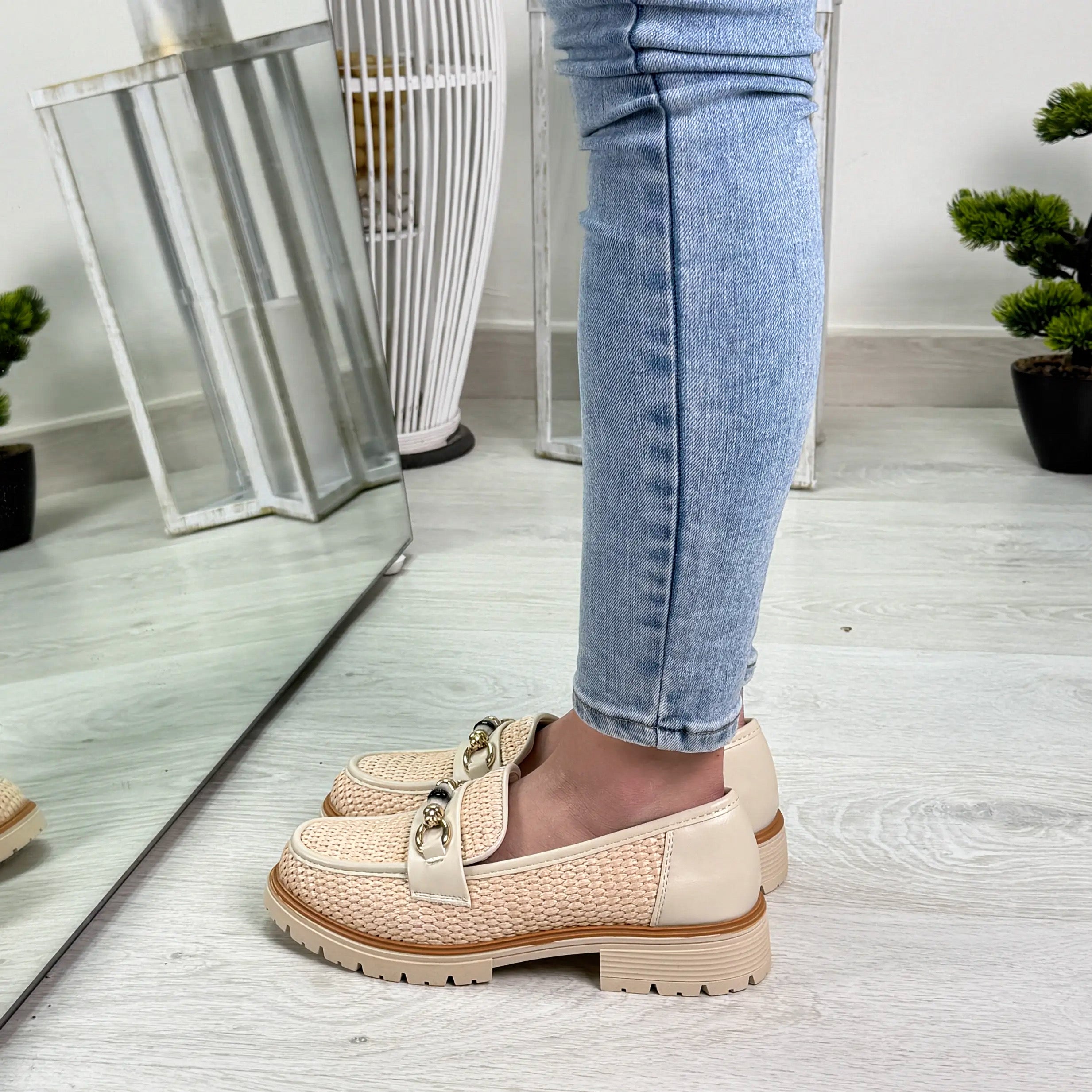 Lina mocassino beige