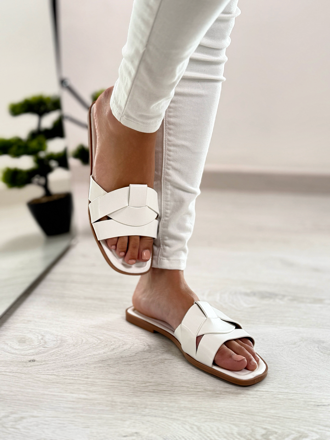 Anais_ciabattine basse bianche