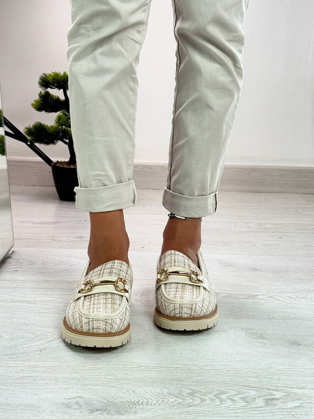 Carmen_mocassino bianco beige