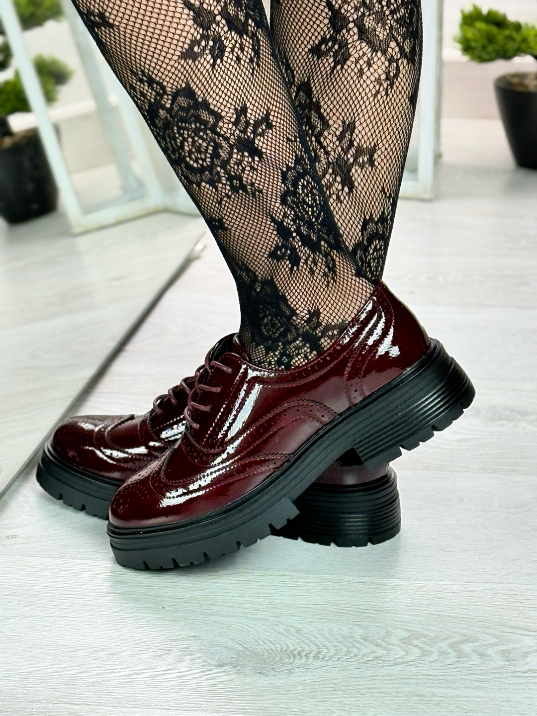 Zahira_francesina bordeaux in vernice