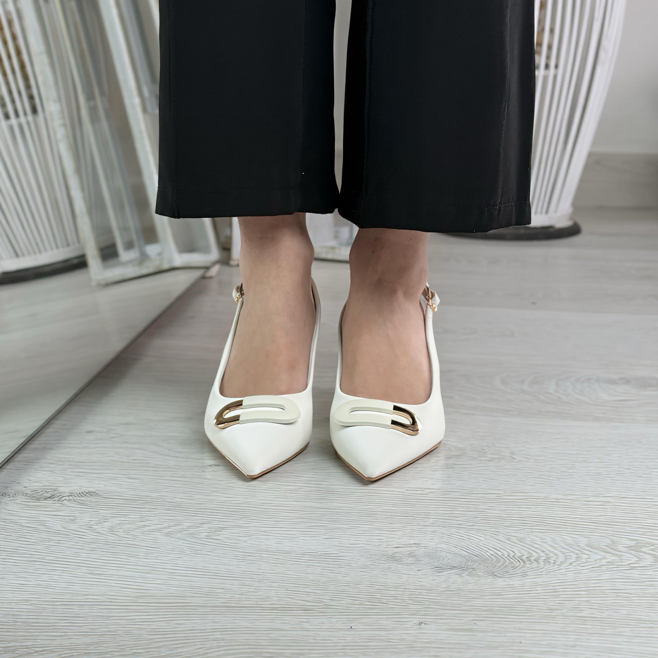 Seren_Decolletè bianco con dettaglio