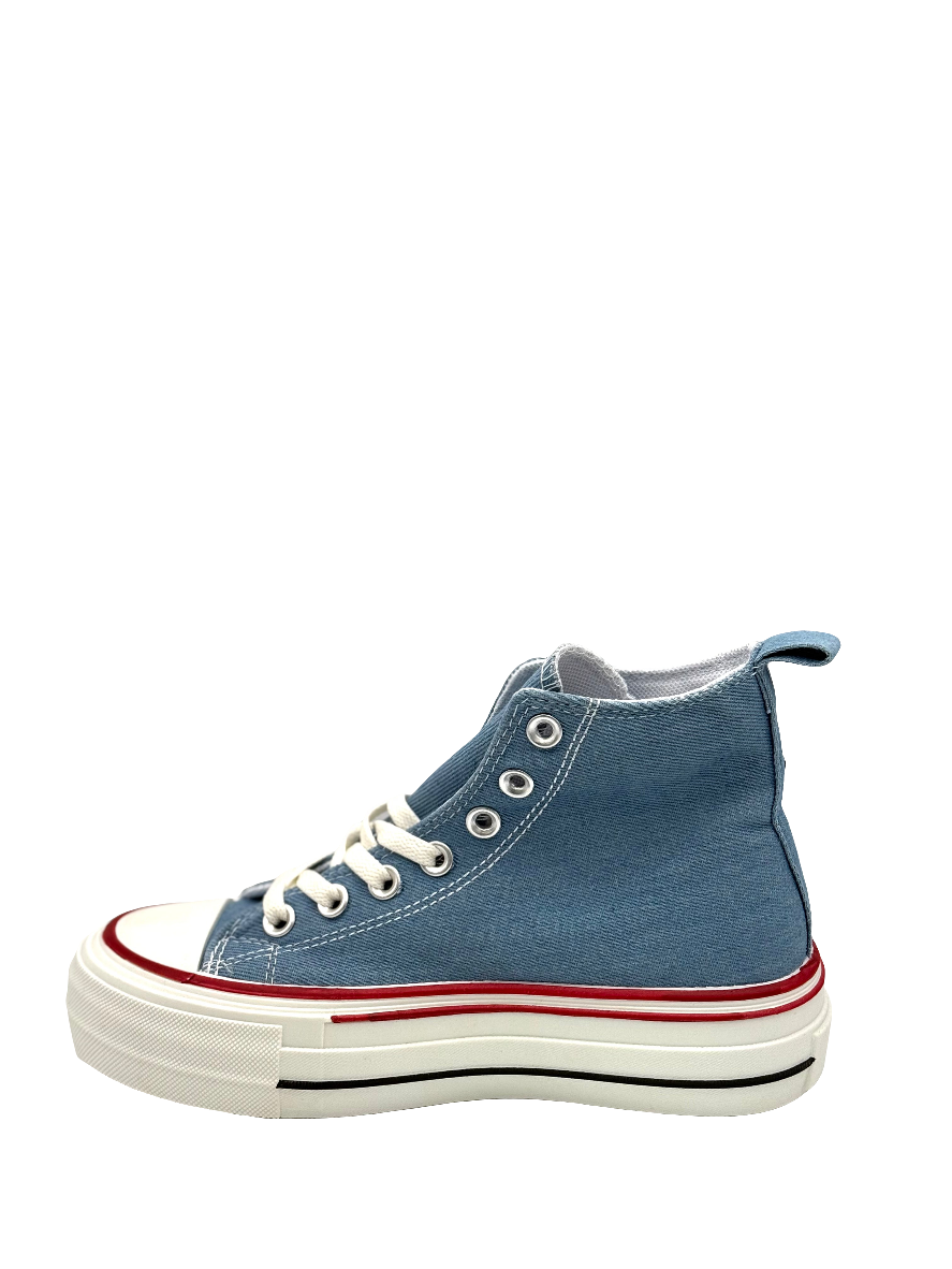 Natalia_sneakers alta azzurra