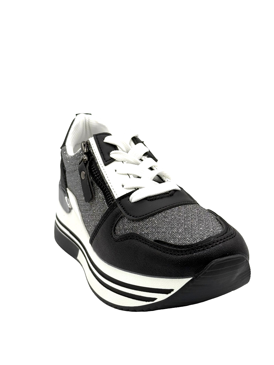 Aurora _Sneakers nero argento