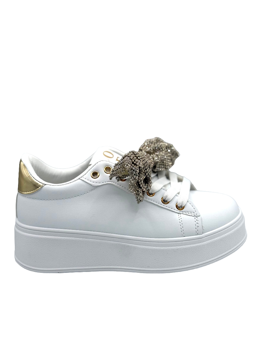 Giovanna Sneakers fiocco donna oro