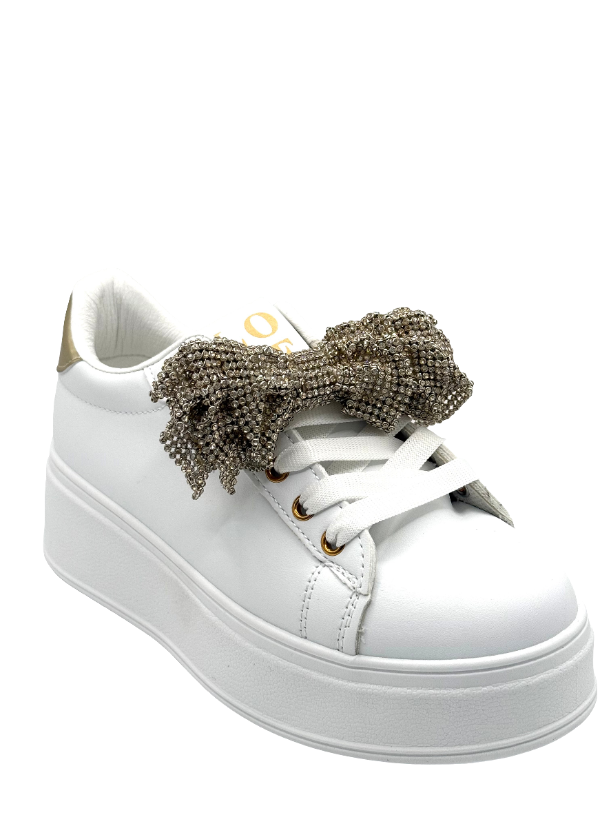 Giovanna Sneakers fiocco donna oro