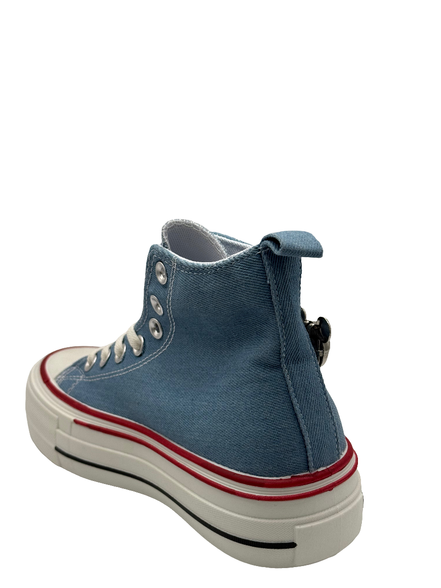 Natalia_sneakers alta azzurra