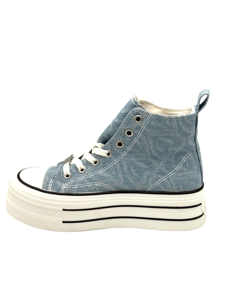 Clara_sneakers azzurra alta